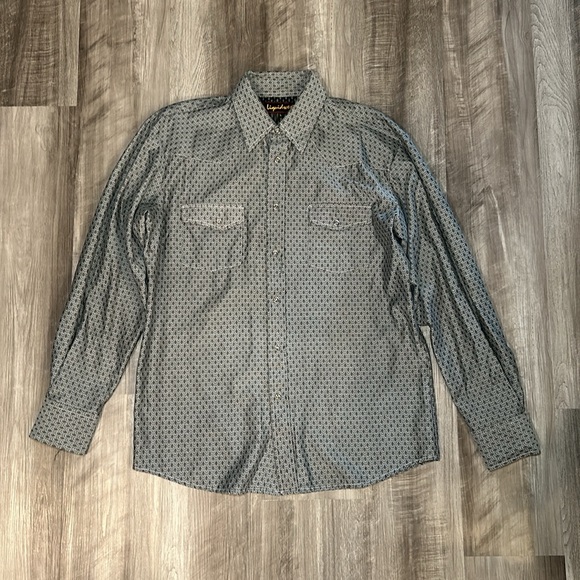 Liquidwest Western Long Sleeve Pearl Snap Button - Large - Picture 2 of 6